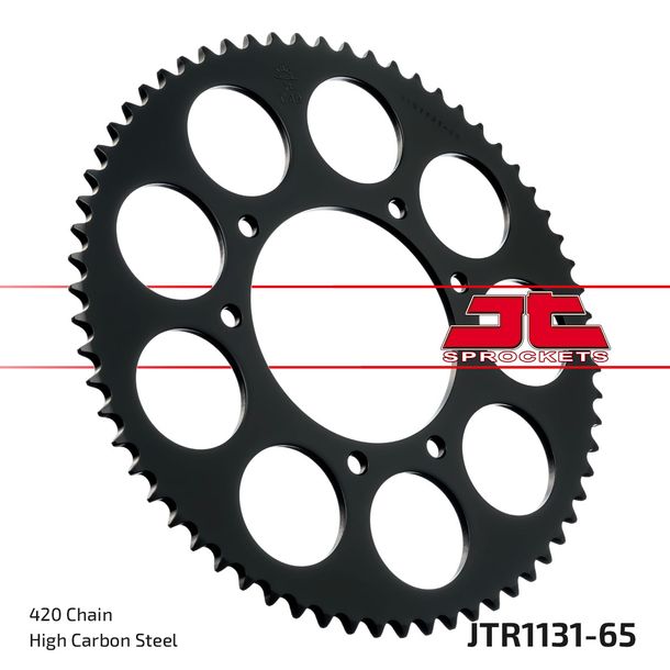 Kettenrad JT Sprockets 420 65Z Innendurchmesser 105mm Lochkreis 125mm für Rieju MRT, Aprilia SX Derbi Senda SM DRD X-Treme Pro Racing Yamaha DTR X RX
