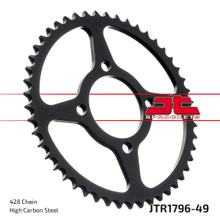 Coroa JT Sprockets 428 49Z diâmetro interno 64mm círculo de furação 84mm para Suzuki RV Van 125 ccm ano 2003 - 2017