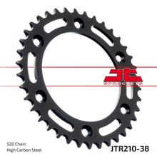 Kettenové kolo JT Sprockets 520 38Z vnitřní průměr 125mm rozteč otvorů 153mm pro Honda CR R CRF L Rally, HM CRE F XR RX 125 - 650 ccm r. v. 1983 - 2021