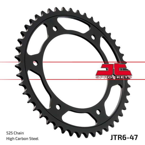 JT Sprockets 525 47Z, diametro interno 140 mm, circonferenza del bullone 168 mm per BMW F GS Twin 650 / 800 ccm Anno 2008