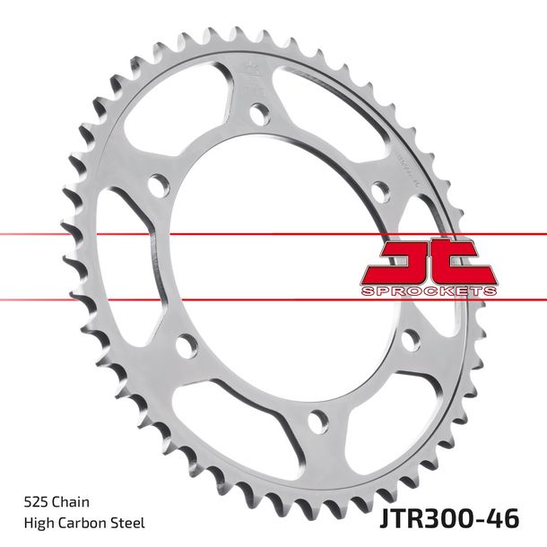 Pignone JT Sprockets 525 46Z, diametro interno 130 mm, circonferenza 150 mm per Yamaha FZ 8 Fazer S SA, Honda XL V Transalp 600 - 900 ccm Anno 1987 - 2016