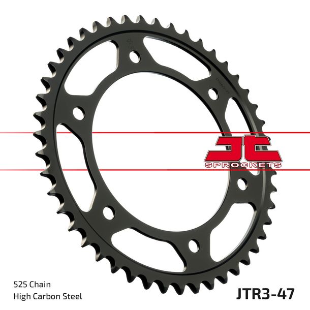 Pignon JT Sprockets 525 47Z pour BMW F R GS ESA Adventure Twin 650 - 800 ccm Année 2009 - 2019