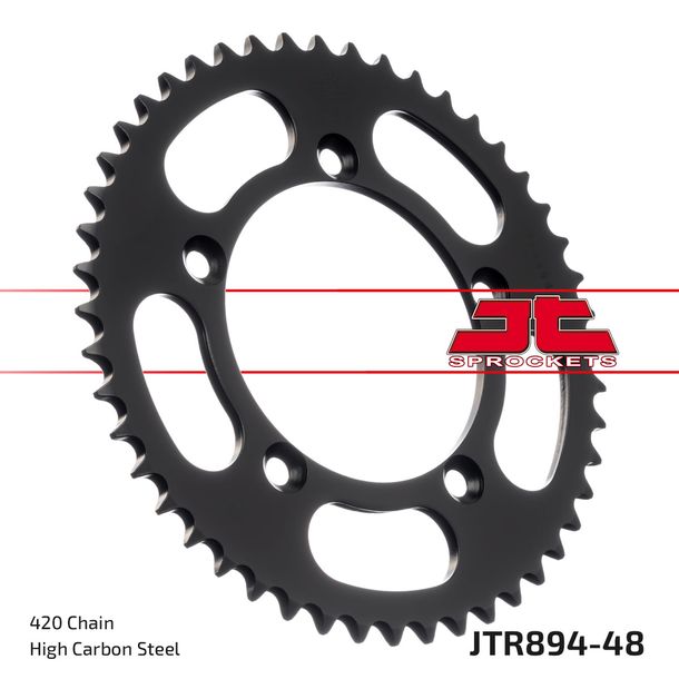 Kettenrad JT Sprockets 420 48Z Innendurchmesser 98mm Lochkreis 115mm für KTM SX 50 - 65 ccm Bj. 1998 - 2022