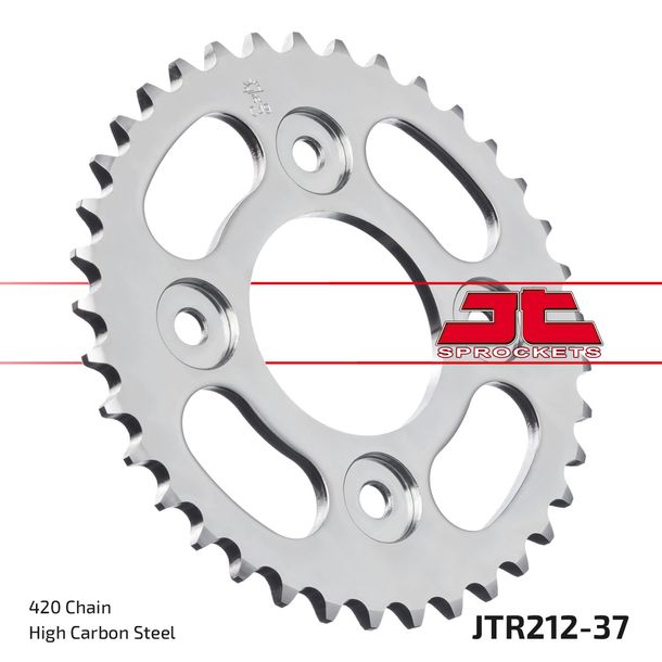 JT Sprockets 420 37Z sprocket inner diameter 58mm bolt circle 90mm for Honda ANF Innova Wave i MSX Monkey 110 / 125 ccm