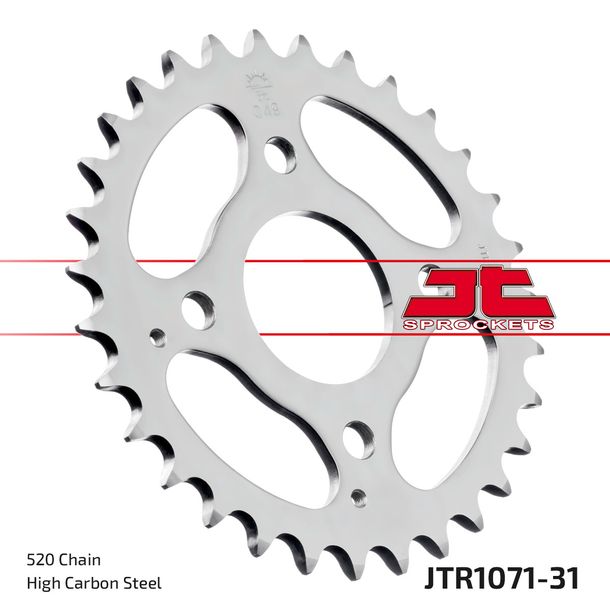 Kettenrad JT Sprockets 520 31Z Innendurchmesser 52mm Lochkreis 86mm für Kymco MXU Mxer 1 MXer 50 / 150 ccm
