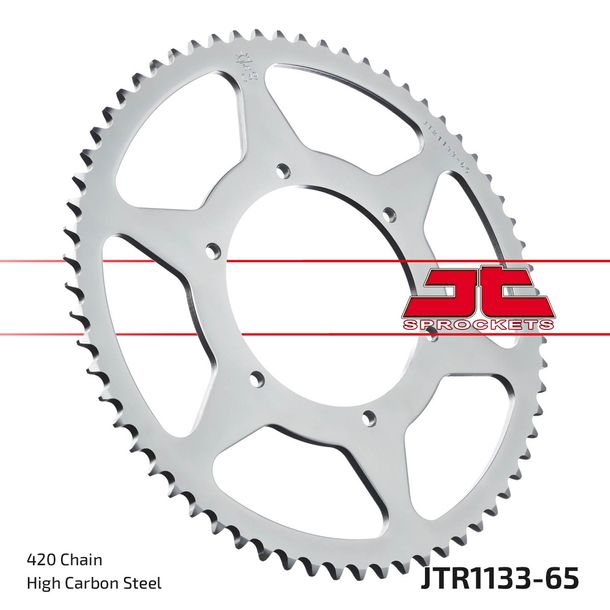JT Sprocket 420 65Z sprocket inner diameter 108mm bolt circle 123mm for Aprilia SX, Derbi Senda SM DRD X-Treme Pro Racing R RS4 Ltd Edition RS Motorhispania