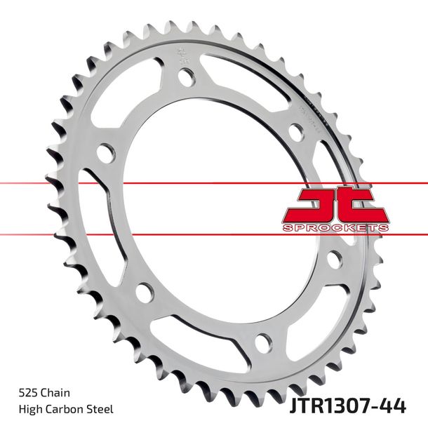JT Sprockets 525 44Z sprocket inner diameter 134 mm bolt circle 160 mm for Honda CBR F RR FS 600 ccm Year 2001 - 2016