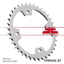 Kolečko řetězu JT Sprockets 520 37Z vnitřní průměr 110mm rozteč otvorů 130mm pro Dinli Special S, Kawasaki KFX R 450 / 460 ccm