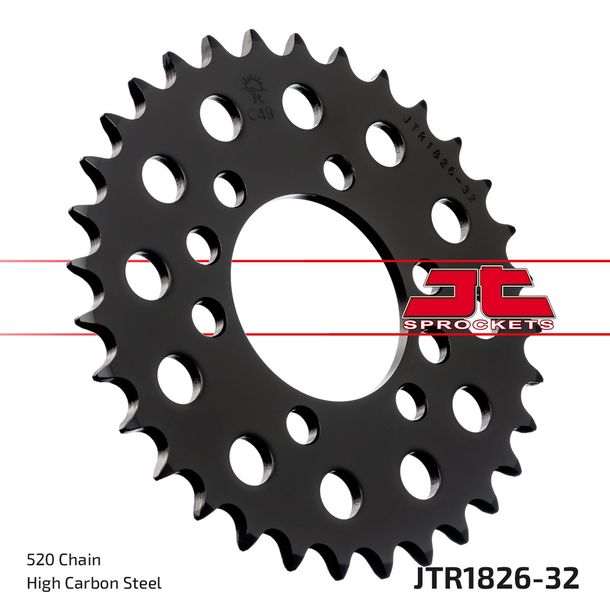 Pignone JT Sprockets 520 32Z, diametro interno 64 mm, bullone circolare 84 mm per Suzuki LT-Z Quadsport, Arctic Cat DVX Kawasaki KFX Sport RV Van LT E