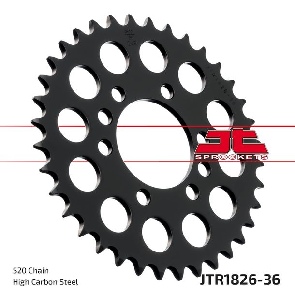 Piñón JT Sprockets 520 36T, diámetro interior 64 mm, círculo de pernos 84 mm para Suzuki LT-Z Quadsport, Arctic Cat DVX Kawasaki KFX Sport RV Van