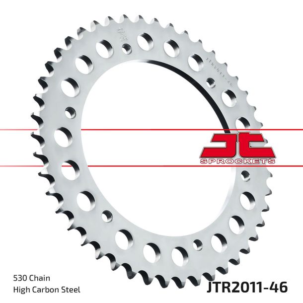 Kettenrad JT Sprockets 530 46Z Innendurchmesser 155mm Lochkreis 176mm für Triumph Speed Triple i EFI R Sprint ST RS Daytona T595 i Centennial Edition Bj. 1996 - 2021