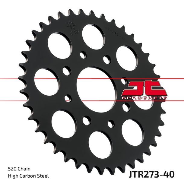 JT Sprockets 520 40Z sprocket inner diameter 58mm bolt circle 90mm for KTM Duke, Honda XL V Varadero VT C Shadow 125 - 250 ccm