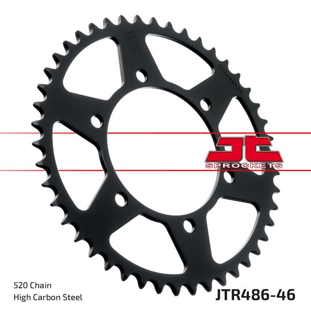 Pignon JT Sprockets 520 46Z, diamètre intérieur 110 mm, cercle de boulons 130 mm pour Yamaha YZF-R6, Suzuki GSX-R 250 - 1000 ccm Année 1987 - 2022