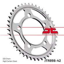Kettenrad JT Sprockets 525 42Z vnitřní průměr 101mm rozteč otvorů 124mm pro KTM Super Duke R Supermoto T LC8 Enduro 950 / 990 ccm r. v. 2005 - 2013