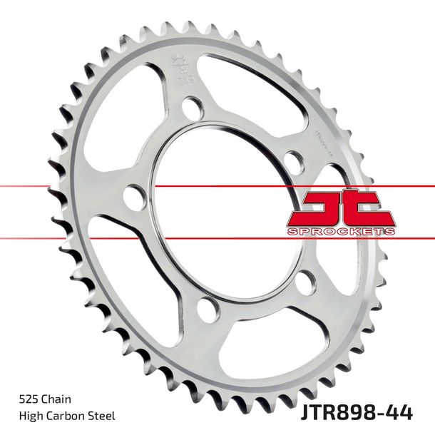 Kettenrad JT Sprockets 525 44Z Innendurchmesser 101mm Lochkreis 124mm für KTM Super Duke R Supermoto T LC8 Enduro 950 / 990 ccm Bj. 2005 - 2013