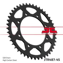 Kolečko řetězu JT Sprockets 520 45Z vnitřní průměr 120mm rozteč otvorů 140mm pro Kawasaki KLR Tengai KLE KLX W A 250 - 800 ccm r. v. 1987 - 2022