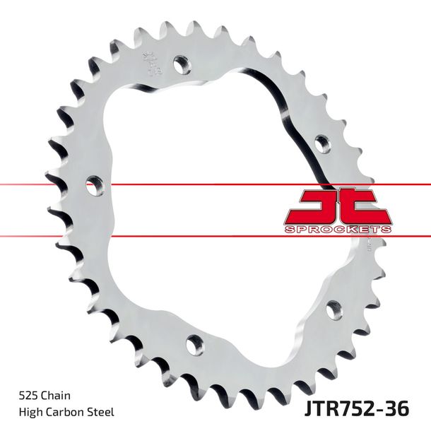 Pignon JT Sprockets 525 36Z pour porte-pignons, Ducati Monster S2R Evo S S4R Hypermotard R Multistrada DS SPS Biposto 796 - 1100 ccm Année 1994 - 2014