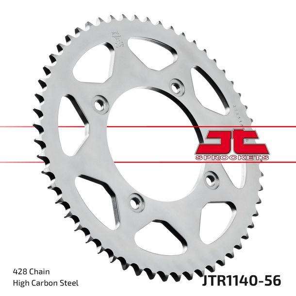 Kettenrad JT Sprockets 428 56Z Innendurchmesser 100mm Lochkreis 120mm für Beta RR LC Enduro Motard CBS AC RE R Limited Edition 125 ccm Bj. 2006 - 2023
