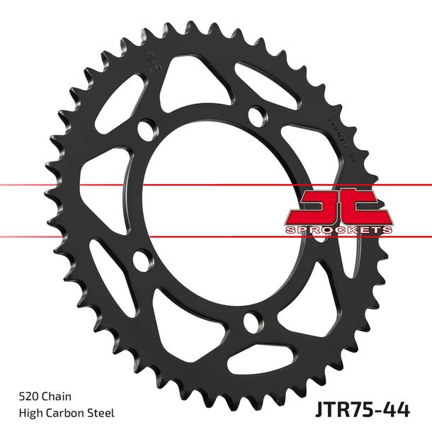 Pignon JT Sprockets 520 44Z, diamètre intérieur 110 mm, cercle de boulons 130,8 mm pour BMW S R RR XR 1000 ccm Année 2009 - 2018