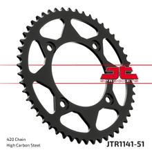 Coroa JT Sprockets 420 51Z Diâmetro interno 100mm Círculo de furação 120mm para Beta RR Enduro Supermoto REV LC 50 / 80 ccm