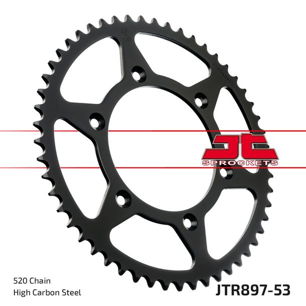 JT Sprockets 520 53Z sprocket inner diameter 125 mm bolt circle 150 mm for KTM LC4 Adventure R SMC ABS 125 - 901 ccm