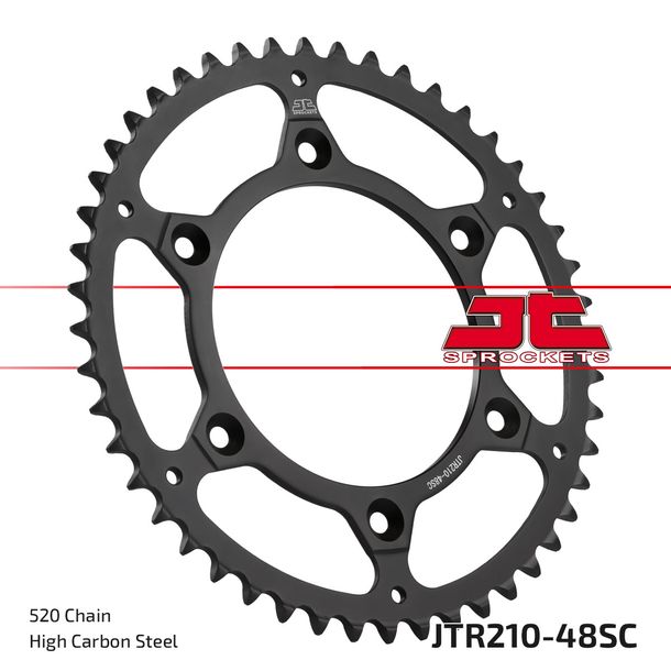 Kettenrad JT Sprockets 520 48Z Innendurchmesser 125mm Lochkreis 153mm für Honda CR R CRF L Rally, HM CRE F XR RX 125 - 650 ccm Bj. 1983 - 2022