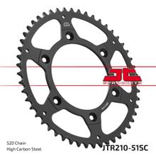 Coroa JT Sprockets 520 51Z diâmetro interno 125mm círculo de furação 153mm para Honda CR R CRF L Rally, HM CRE F XR RX 125 - 650 ccm ano 1983 - 2021