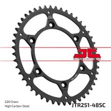 Coroa JT Sprockets 520 48Z Diâmetro interno 130mm Círculo de furação 150mm para Yamaha YZ F WR 426 125 - 450 ccm Ano 1999 - 2022