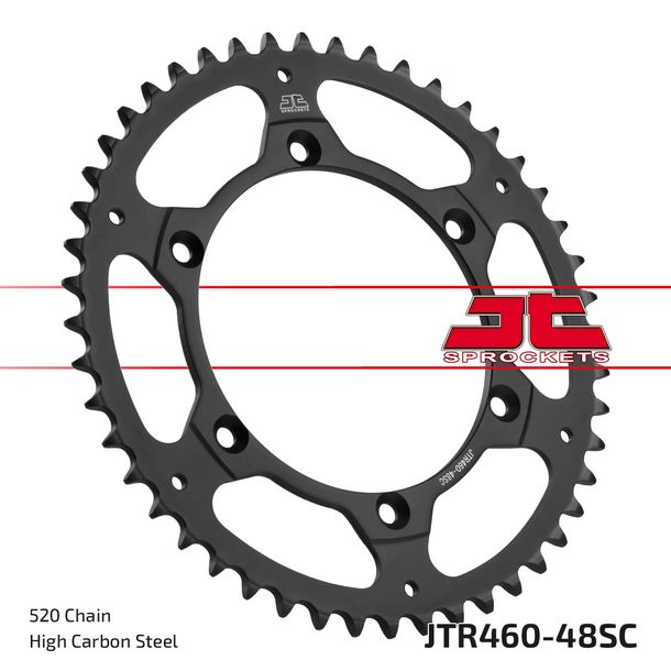 Kettenrad JT Sprockets 520 48Z Innendurchmesser 134mm Lochkreis 150mm für Kawasaki KX F KLX S R 125 - 650 ccm Bj. 1980 - 2022