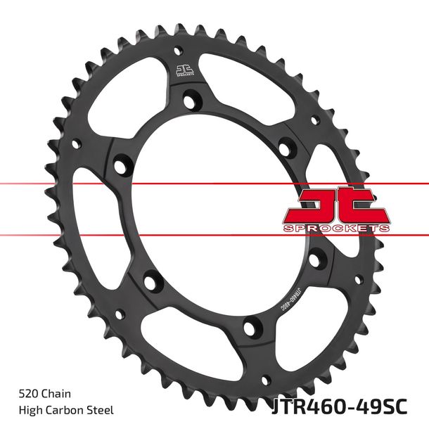 JT Sprockets 520 49Z sprocket inner diameter 134 mm bolt circle 150 mm for Kawasaki KX F KLX S R 125 - 650 ccm Year 1980 - 2022