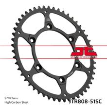 Coroa JT Sprockets 520 51Z Diâmetro interno 126mm Círculo de furação 146mm para Suzuki DR-Z E K DR S SH SE SM RMX Z RM-Z RM 125 - 450 ccm Ano 1980 - 2022