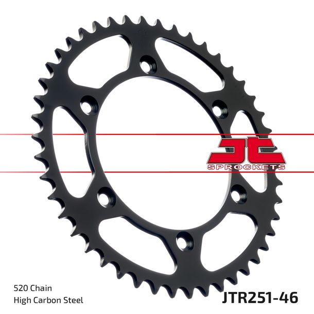 Pignone JT Sprockets 520 46Z, diametro interno 130 mm, circonferenza 150 mm per Yamaha YZ F WR 426 125 - 450 ccm Anno 1999 - 2022