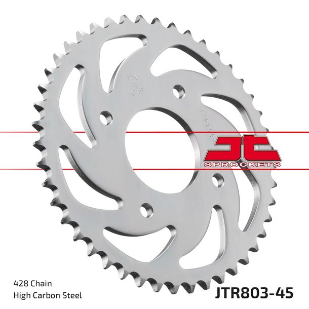 Kettenrad JT Sprockets 428 45Z Innendurchmesser 58mm Lochkreis 90mm für Suzuki GSX-S GSX-R 125 ccm Bj. 2017 - 2022