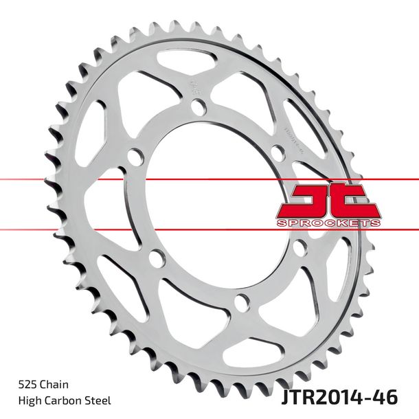 Pignon JT Sprockets 525 46Z, diamètre intérieur 106 mm, cercle de boulons 125 mm pour Triumph Daytona R Street Triple RS S Speed Twin Bonneville Tiger Année 2006 - 2021