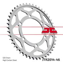 Coroa JT Sprockets 525 46D Diâmetro interno 106mm Círculo de furação 125mm para Triumph Daytona R Street Triple RS S Speed Twin Bonneville Tiger XC ABS Scrambler Ano 2006 - 2021