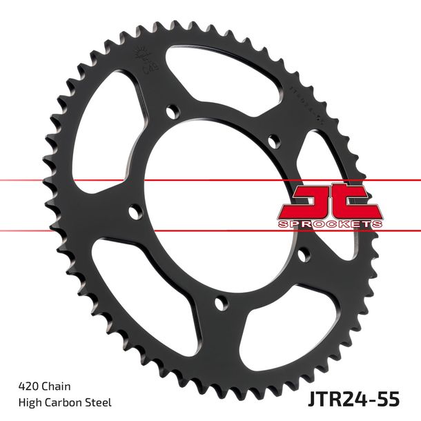 Pignone JT 420 55Z, diametro interno 105 mm, foro circolare 120 mm per Generic Trigger SM, Aprilia RX X-Enduro KSR-Moto TR MX Malaguti XTM X Keeway TX
