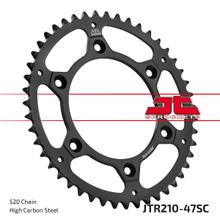 JT Sprockets 520 47Z tandwiel binnendiameter 125 mm boutcirkel 153 mm voor Honda CR R CRF L Rally, HM CRE F XR RX 125 - 650 cc bouwjaar 1983 - 2021