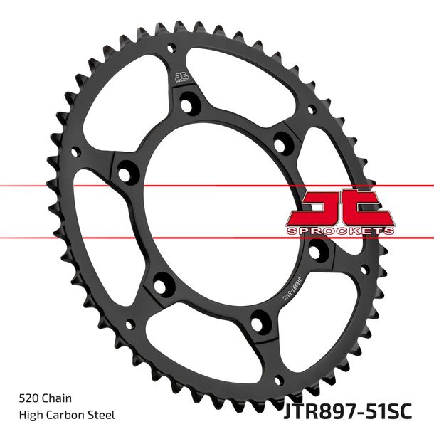 Kettenrad JT Sprockets 520 51Z Innendurchmesser 125mm Lochkreis 150mm für KTM LC4 Adventure R SMC ABS 125 - 901 ccm