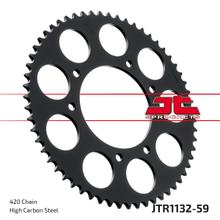 Kolo řetězu JT Sprockets 420 59Z vnitřní průměr 102mm rozteč otvorů 125mm pro Derbi Senda SM DRD X-Treme Pro Racing, Aprilia RX R Rieju RR X-Race Ltd Edition