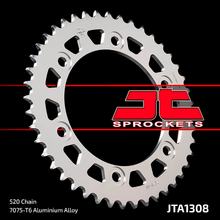 JT, pignoni in alluminio 520 47Z, color argento, diametro interno 134 mm, bullone circolare 160 mm