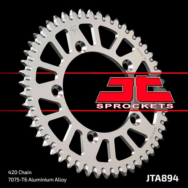 Kettenrad JT Sprockets Aluminium 46Z für KTM SX 50 - 65 ccm Bj. 1998 - 2022