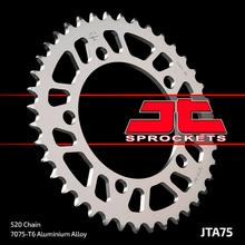 JT, pignoni in alluminio 520 45T, color argento, diametro interno 110 mm, circonferenza 130,8 mm