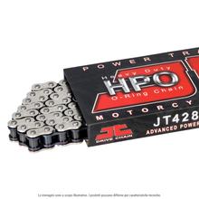 Chaîne JT Sprockets O-Ring 428HPO/fermoir à clip 132 or/noir pour Yamaha WR R X MT- ABS YZF-R YZF 50 - 200 ccm