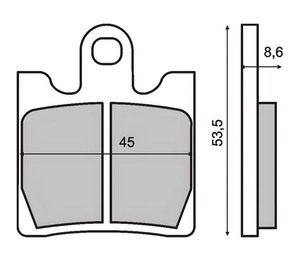 Pastiglie freno sinterizzate anteriori per Sym GTS 300cc dal 2009