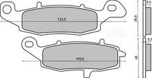 plaquettes de frein avant frittées pour Kawasaki KLR 650cc
