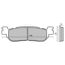plaquettes de frein avant frittées pour Yamaha XT 225cc 2001>