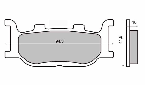 Pastiglie freno sinterizzate anteriori per Yamaha TDR 125cc dal 1993