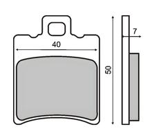 Brake pads sintered front for Piaggio Hexagon 150cc