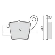 Brake Pads Sinter-Tech RMS for Enduro 125ccm