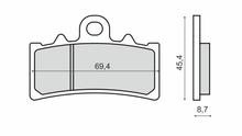 brake pads sintered front for KTM Duke 125cc